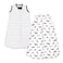 Hudson Baby Unisex Baby Cotton Sleeveless Wearable Sleeping Bag Sack Blanket Modern Neutral Safari 06 Months