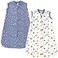 Hudson Baby Unisex Baby Premium Quilted Sleeveless Sleeping Bag and Wearable Blanket Space 2Pack 1218 Months