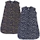 Hudson Baby Unisex Baby Premium Quilted Sleeveless Sleeping Bag and Wearable Blanket Metallic Stars 06 Months