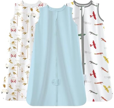 TotAha Sleep Sack 3 Pack Breathable Sleep Bag for Infant Girl Boy Wearable Blanket Baby Sleeping Sacks with 2way Safe Zipper 05 TOG