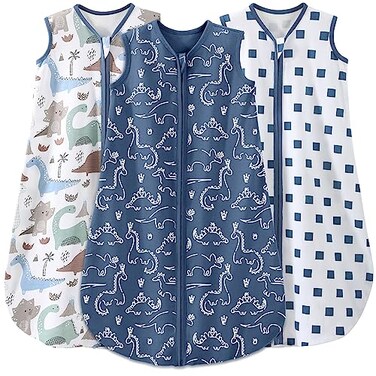 Yoofoss Baby Sleep Sack 612 Months Baby Wearable Blanket 100 Organic Cotton 2Way Zipper TOG 05 Toddler Sleeping Sack Lightweight Sleep Sacks for BabiesMedium