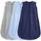 BSTOPPT 3 Pack Baby Sleep Sack 1824 Months 100 Rayon Cotton Baby Sleeping Bag 2Way Zipper Toddler Wearable BlanketsComfy Stretchy Thin Sleep SacksTOG 03XLarge