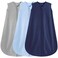 BSTOPPT 3 Pack Baby Sleep Sack 06 Months 100 Rayon Cotton Baby Sleeping Bag 2Way Zipper Toddler Wearable BlanketsComfy Stretchy Thin Sleep SacksTOG 03Small