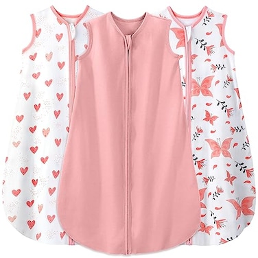 Yoofoss Baby Sleep Sack 1824 Months Baby Wearable Blanket 100 Organic Cotton 2Way Zipper TOG 05 Toddler Sleeping Sack Lightweight Sleep Sacks for Babies