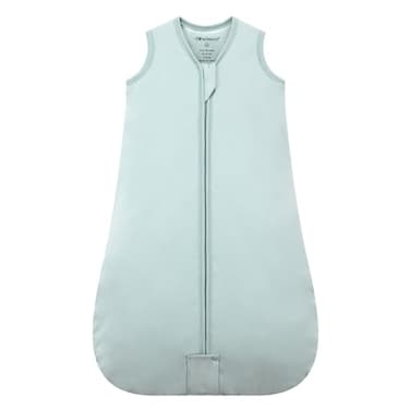 Mosebears Sleep Sack Baby Winter Wearable Blanket with 2Way Zipper25 TOG Cotton Sleep Sack Unisex Calm Sage 06 Months