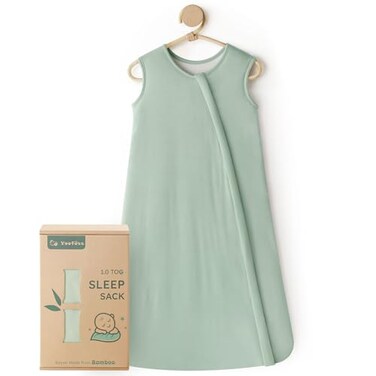 Yoofoss Rayon Made from Bamboo Baby Sleep Sack 612 Months 10 Tog Baby Wearable Blanket Super Soft Infant Toddler Sleeping Sack 2Way Zipper