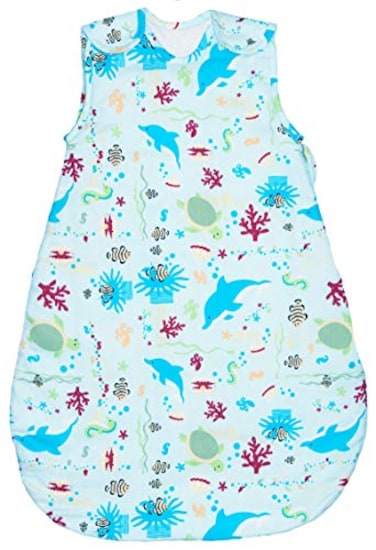 Baby in Baby Sleeping Bag Wearable Blanket100 Cotton Summer Model 1 Tog Medium 1024 mos