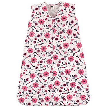 Hudson Baby Unisex Baby Cotton Sleeveless Wearable Sleeping Bag Sack Blanket Botanical 612 Months