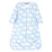 Hudson Baby Unisex Baby Plush Sleeping Bag Sack Blanket Blue Clouds 1218 Months