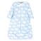 Hudson Baby Unisex Baby Plush Sleeping Bag Sack Blanket Blue Clouds 1218 Months