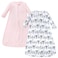 Hudson Baby Unisex Baby Cotton LongSleeve Wearable Sleeping Bag Sack Blanket Pink Safari 39 Months