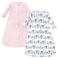 Hudson Baby Unisex Baby Cotton LongSleeve Wearable Sleeping Bag Sack Blanket Pink Safari 39 Months