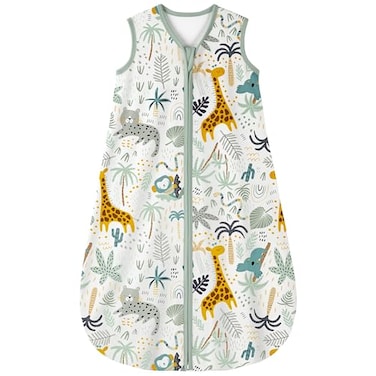 Yoofoss Baby Sleep Sack 612 Months 05 TOG Baby Wearable Blanket 100 Cotton Infant Toddler Sleeping Sack 2Way Zipper Lightweight Sleep Sack Giraffe