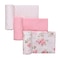 Baby Starters 3 Pack Cotton Muslin Swaddle Blankets for Baby 40 x 36 Lightweight Breathable Pink Little Me Vintage Rose
