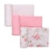 Baby Starters 3 Pack Cotton Muslin Swaddle Blankets for Baby 40 x 36 Lightweight Breathable Pink Little Me Vintage Rose