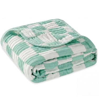 HardNok Ultra Soft Muslin Baby Blanket A Versatile Swaddle and Bed Blanket for Babies Toddlers Boys and Girls 1 Pack