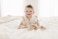 Marlowe & Marlowe Co Organic Cotton Muslin Bunny Lovey Security Blanket 12 in x 15 in Natural Sand