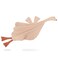 lulumoon Goose Security Blanket Muslin Lovey for Babies Travel Daycare SkinFriendly Snuggle Toy for SelfSoothe