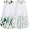 BSTOPPT Newborn Sleep Sack Baby Swaddle612 Months3Way Adjustable Wearable Blanket100 Rayon Cotton Swaddling Sleeping BagTOG 05BananaLeaf