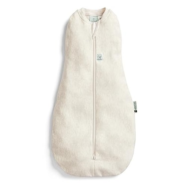 ergoPouch Cocoon Swaddle Sack 25 TOG Baby Sleep Sack Gentle Snug Fit Helps Calm Startle Reflex Ideal for Arms InOut Sleeping Soft Breathable Fabric for Better Sleep 0 Months Oatmeal Marle