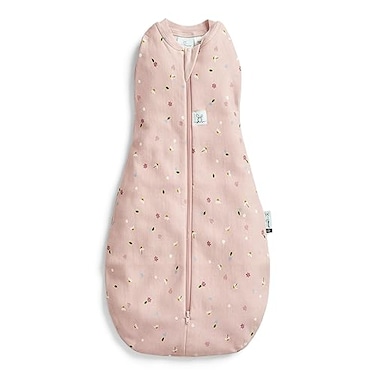 ergoPouch Cocoon Swaddle Sack 02 TOG Baby Sleep Sack Gentle Snug Fit Helps Calm Startle Reflex Ideal for Arms InOut Sleeping Soft Breathable Fabric for Better Sleep 0 Months Daisies