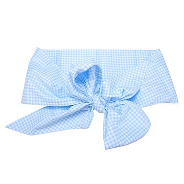 Zerodis Baby Swaddle Wrap Sash Cotton Maternity Bowknot Newborn Infant Blanket for Photo Stretch Wrap Swaddle Blanket Receiving Blanket Light Blue Plaid