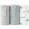 Bearmoss Muslin Swaddle Blankets 40 x 38 inches Baby Swaddle for Boys and Girls Soft Baby Blanket 3 Pack Breathable Nursery Receiving Blankets Cloud