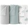 Bearmoss Muslin Swaddle Blankets 40 x 38 inches Baby Swaddle for Boys and Girls Soft Baby Blanket 3 Pack Breathable Nursery Receiving Blankets Cloud