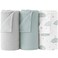 Bearmoss Muslin Swaddle Blankets 40 x 38 inches Baby Swaddle for Boys and Girls Soft Baby Blanket 3 Pack Breathable Nursery Receiving Blankets Cloud