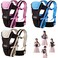 CdyBox Adjustable 4 Positions Carrier 3D Backpack Pouch Bag Wrap Soft Structured Ergonomic Sling Front Back Newborn Baby Infant Blue