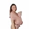 mushie Baby Wrap Carrier Organic Cotton and Elastane Infant Sling for Newborn and Babies 835 lbs Blush