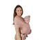 mushie Baby Wrap Carrier Organic Cotton and Elastane Infant Sling for Newborn and Babies 835 lbs Blush