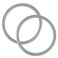 UNISOAR Aluminium Baby Sling Rings for Baby Carriers Slings 3 Large Size Silver Color 1 Pair