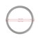 UNISOAR Aluminium Baby Sling Rings for Baby Carriers Slings 3 Large Size Silver Color 1 Pair