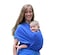 Simply Essential Baby Wrap Carrier Soft Stretchy Cotton Baby Wrap Baby Sling Nursing Cover Up for use with NewbornToddler Evenly distributes Weight for More Comfortable Carrying Royal Blue