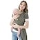 Jeroray Baby Wraps Carrier Baby CarrierHands Free Infant Carrier LightweightBreathableSoftnessSage Green