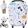 Hicoco Multiuse Carseat Canopy Cover Breathable Breastfeeding Covers Car Seat Covers for Babies Stroller Canopy Cover Cute Dinosaur