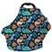 Dudeeghes Car Seat Covers for Babies Multiuse Carseat Canopy Cover Breastfeeding Covers Stroller Canopy Cover Navy Dinosaur