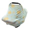 Little Tots Stretchy Baby Car Seat Covers for Newborns Infant Car Canopy Extra Soft and Stretchy Nursing Covers for Moms Shinning Night