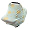 Little Tots Stretchy Baby Car Seat Covers for Newborns Infant Car Canopy Extra Soft and Stretchy Nursing Covers for Moms Shinning Night