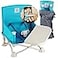 Hiccapop OmniBoost Travel Booster Seat with Tray for Baby Folding Portable Seat for Dining Table Camping Beach Grandmas TipFree Design Straps to Kitchen Chairs