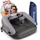 Hiccapop NeoBoost Inflatable Toddler Booster Seat for Dining Table Portable QuickInflate Design AntiSlip Base Secure Straps EasyClean Perfect for Home Travel BlackGray