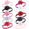 Hudson Baby Unisex Cotton and Synthetic Headbands Satin Pink Black 024 Months