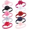Hudson Baby Unisex Cotton and Synthetic Headbands Satin Pink Black 024 Months