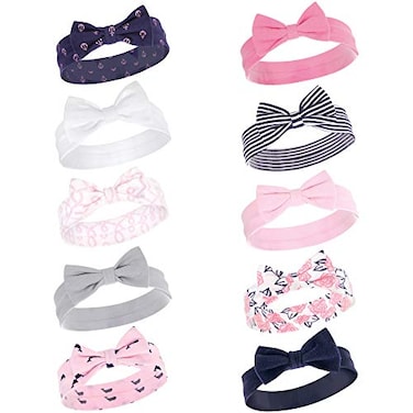 Hudson Baby Unisex Cotton and Synthetic Headbands Whale 024 Months
