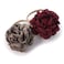 My Lello Baby Girl Ruffle Singed Rose Nylon Elastic Headbands Set 2pcs Small Burgundy Truffle