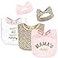 Hudson Baby Unisex Baby Cotton Bib and Headband or Caps Set Leopard Mamas Mini One Size