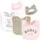 Hudson Baby Unisex Baby Cotton Bib and Headband or Caps Set Leopard Mamas Mini One Size
