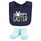Hudson Baby Unisex Baby Cotton Bib and Sock Set Hoppy Easter One Size