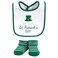 Hudson Baby Unisex Baby Cotton Bib and Sock Set Lucky Charm One Size